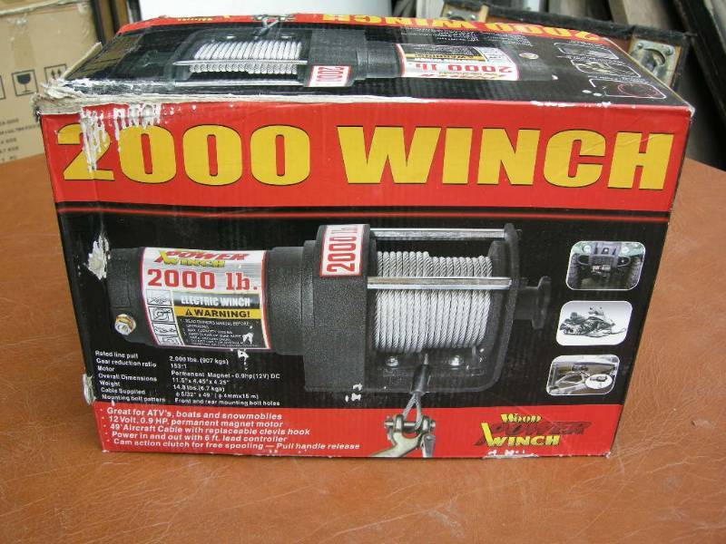 2000lb Power Winch