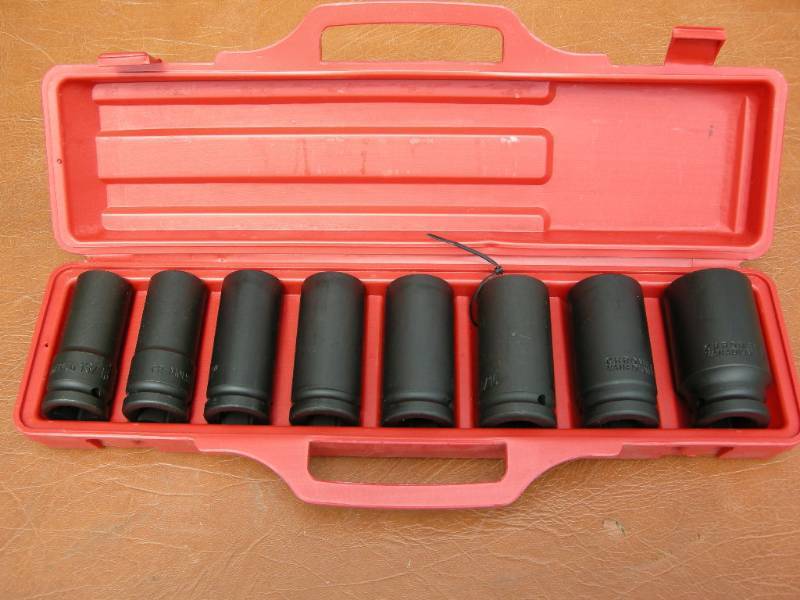 King 9pc 34 drive Deep Impact Socket SEt