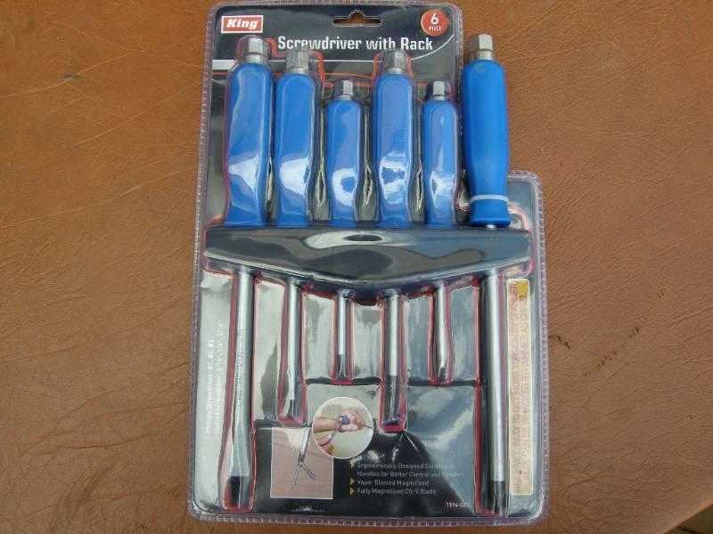 King Screwdriver Set with Rack