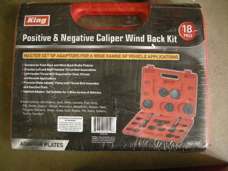 King Positive & Negative Caliper Wind Back Kit