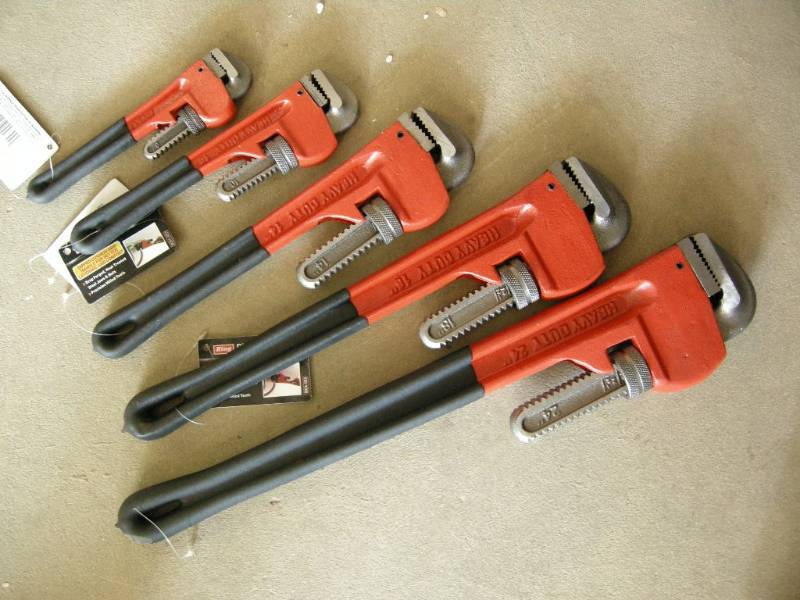 King 5pc Pipe Wrench Set