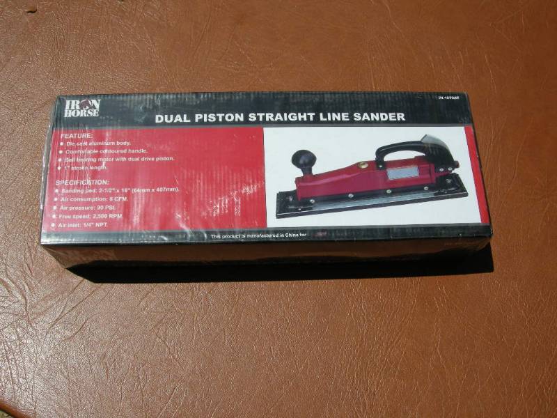 Iron Horse Dual Piston Straight Line Sander