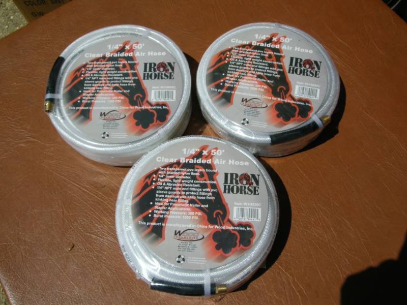3 rolls Iron Horse 14 Air Hose
