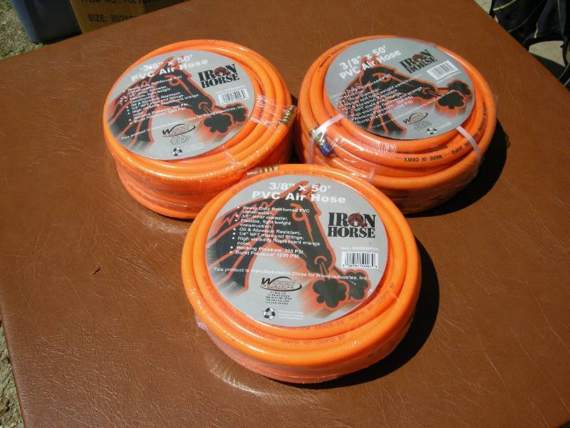 3 rolls Iron Horse 38 PVC Air Hose