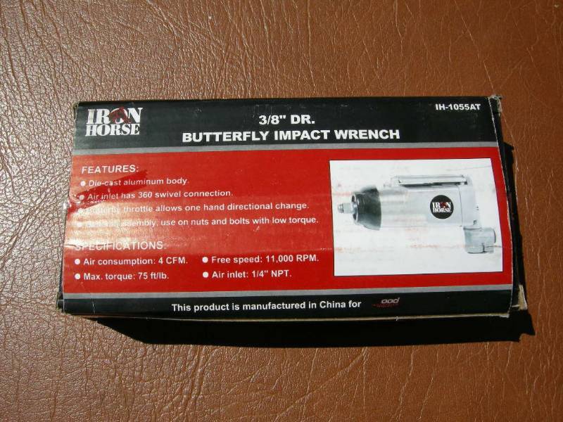 Iron Horse 38 Butterfly Impact Wrench
