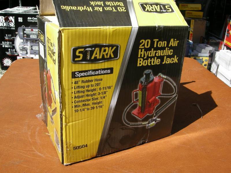 Stark 20 Ton Air Hydraulic Bottle Jack