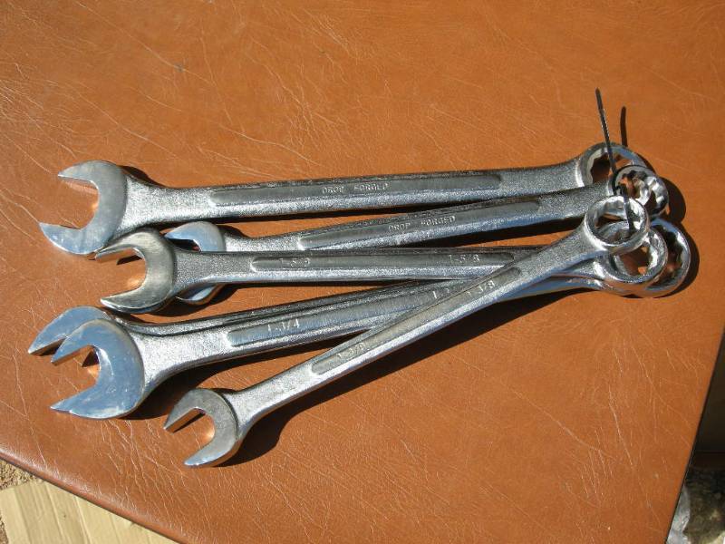 Large Combination SAE Wrenches