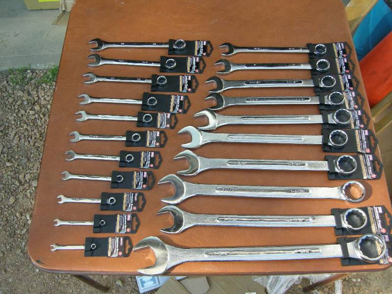 21 pc SAE Combination Wrench Set