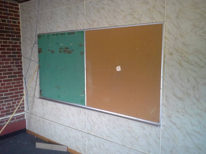 Bulletin Board and Chalk Board