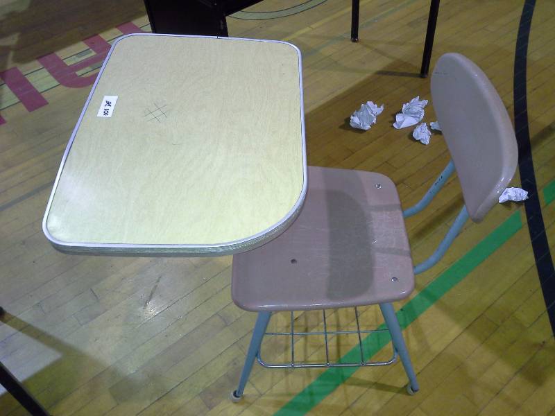 Desk with Chair attached