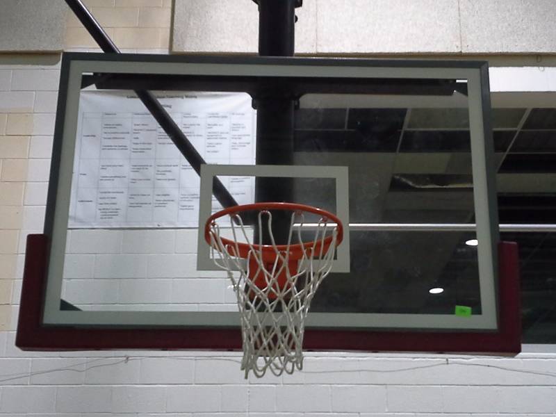 Basketball Glass Backboard and Rim