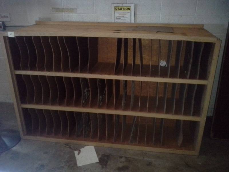 Wood Cabinet with Dividers