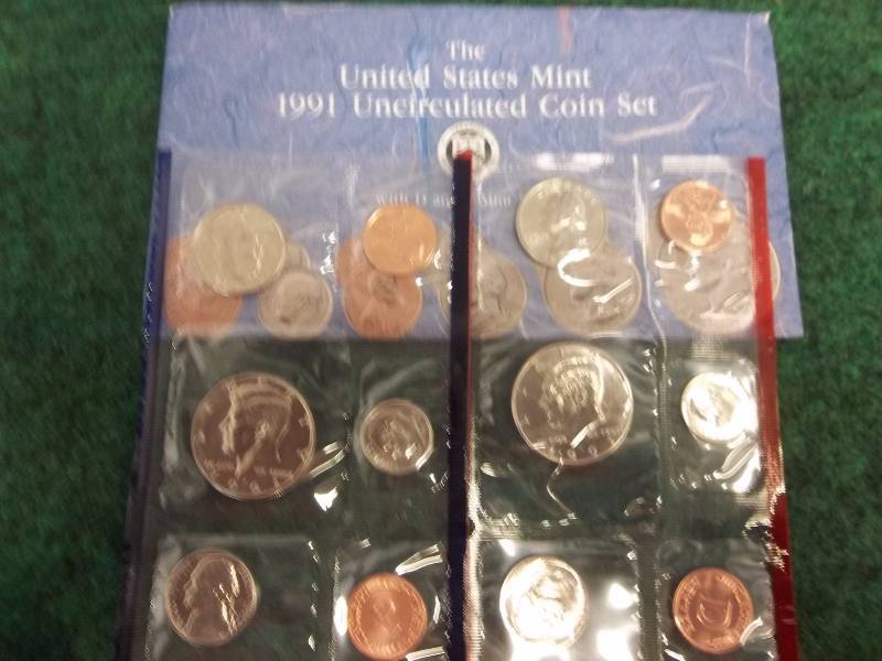 1991 US Mint Unc Set P & D