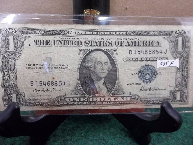 US $1 Silver Certificate Series 1935 F