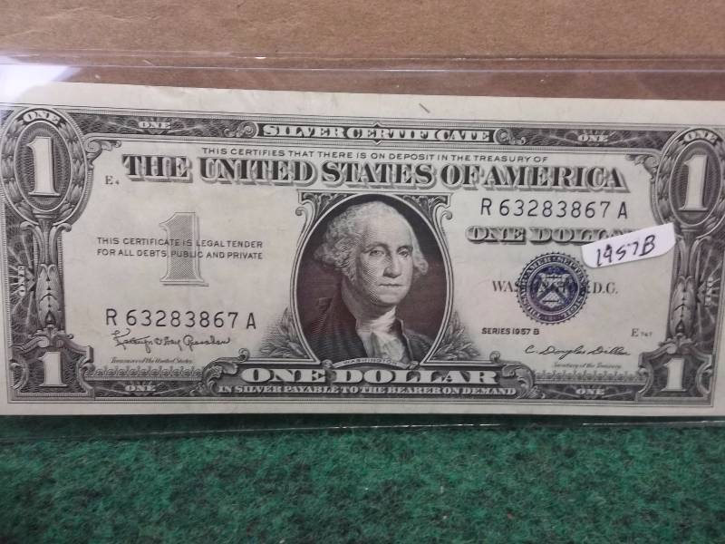 US $1 Silver Certificate Series 1957 B