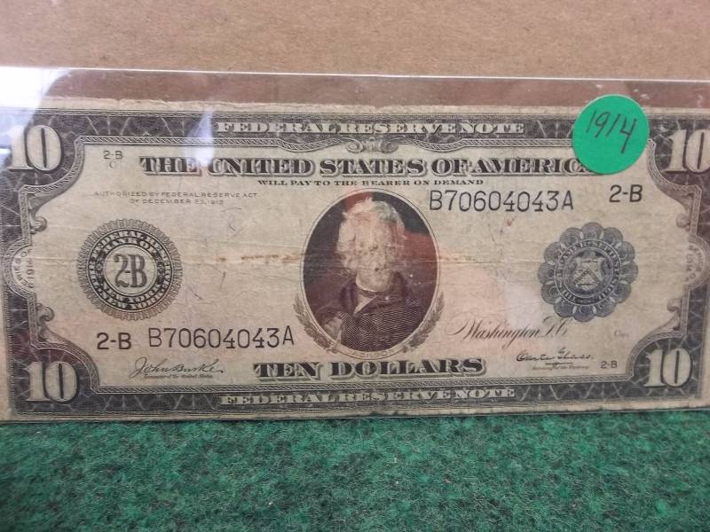 US $10  Federal Reserve Note 1914 Series