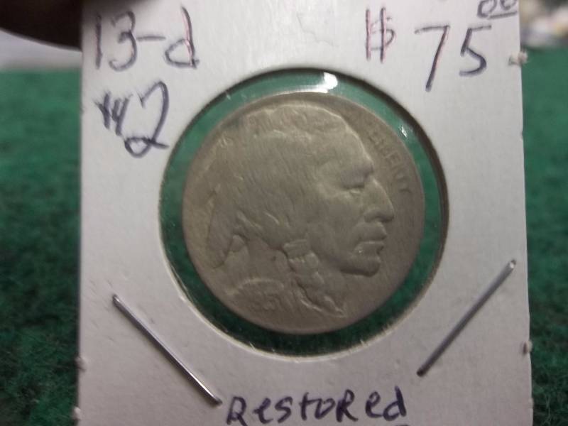 1913 D Buffalo Nickel Treated