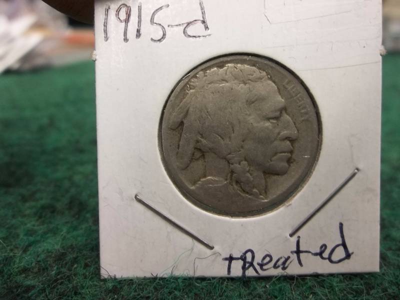 1915 D Buffalo Nickel Treated