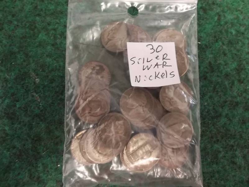 30-Silver War Time Nickels