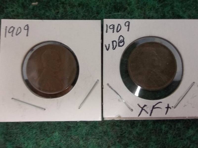 1909, 1909 VDB Lincoln Cents