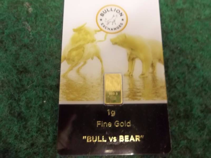 1 Gram Gold Bullion 99.9 Fine With COA