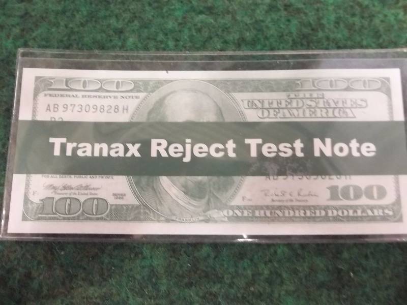 Tranax Reject Test Note (ATM Service)
