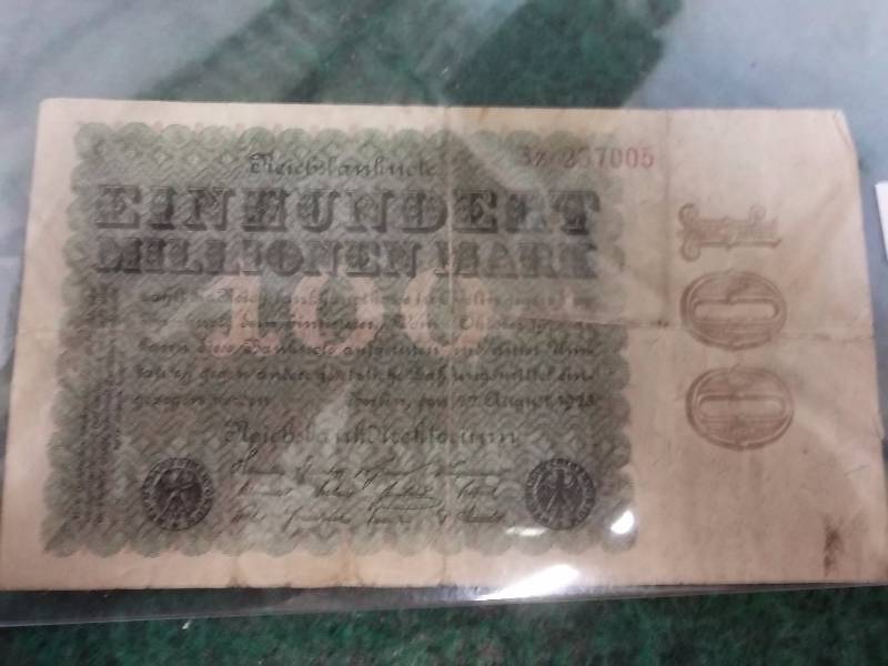 100,000,000 Mark German Bill 1923