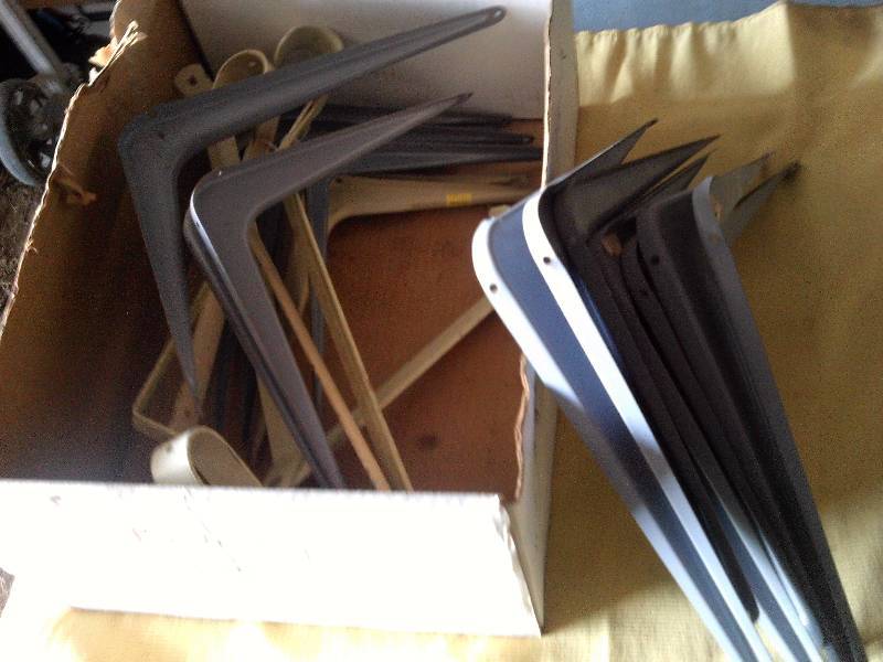 BOX OF METAL HANGERS