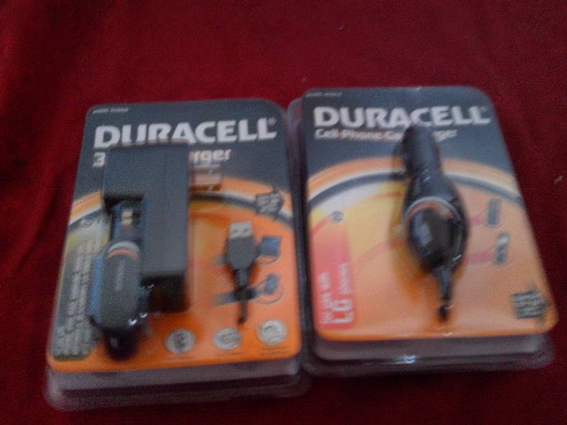 DURACELL 3 IN 1 ADAPTER AND CELL PHONE CHARGER