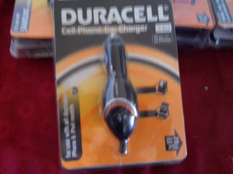 4 DURACELL CELL PHONE CHARGERS