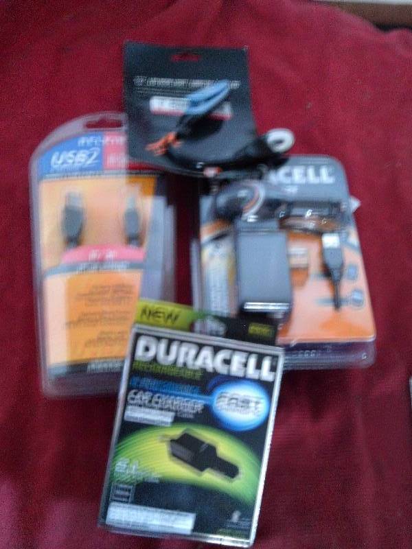 BERKLIN HIGH SPEED CABLE 1 DURACELL CHARGER,DURACELL CAR CHARGER ,LED BOOK LIGHT
