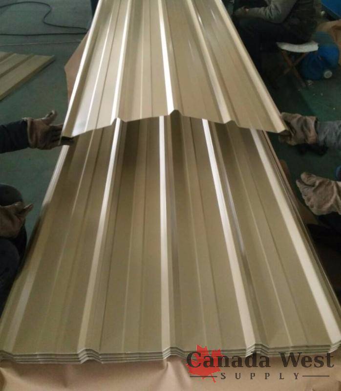 UNUSED 40 SHEETS STEEL SIDING ROOFING 29 GAUGE 16 FT BEIGE COLOR BEIGE29GA16FT