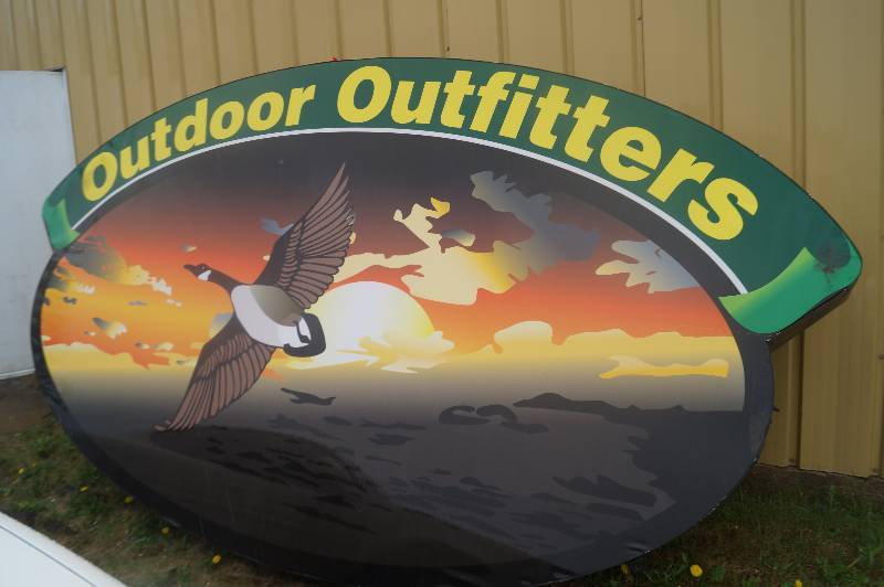 Large Outdoor Outfitters Lighted Sign
