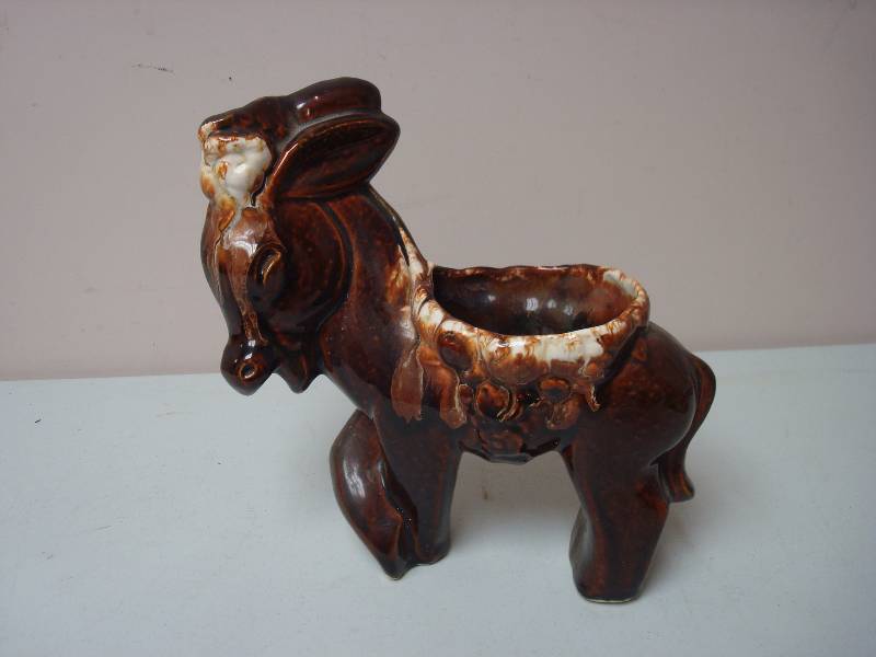 Donkey Pottery Planter Pot...