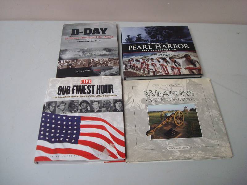 Lot Of War Books, Hardcover...