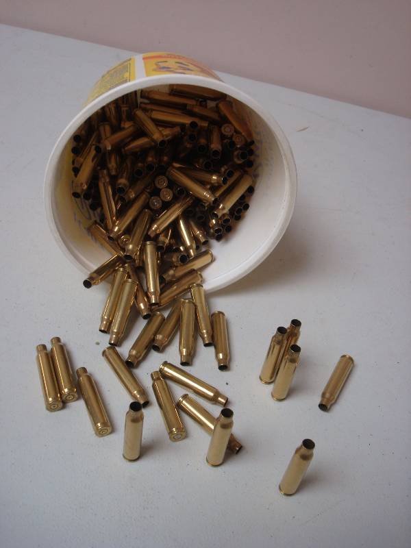 Bin With Some Unused Long Bullet Casings...