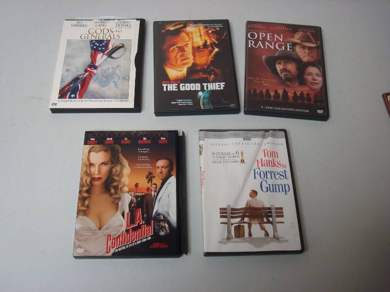 Lot Of 5 DVDs, Good Condition, Forrest Gump...