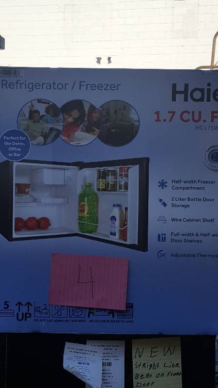 Haier 1.7 CU FT Refrigerator Freezer model HC17SW20RB NEW