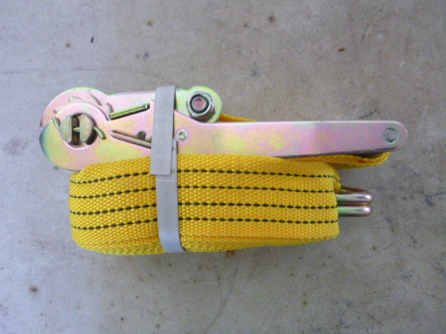 lot 10 image: Ratchet Tie Down with J Hooks