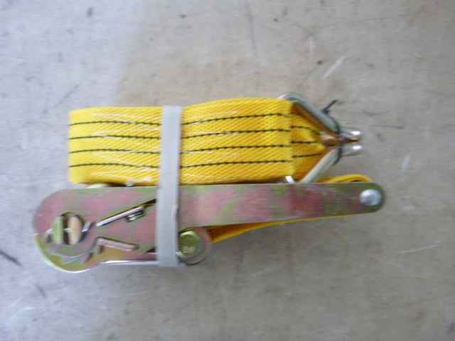 lot 11 image: Ratchet Tie Down with J Hooks