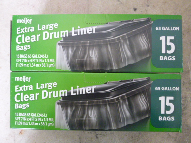 lot 72 image: 2 Boxes of Clear Drum Liners