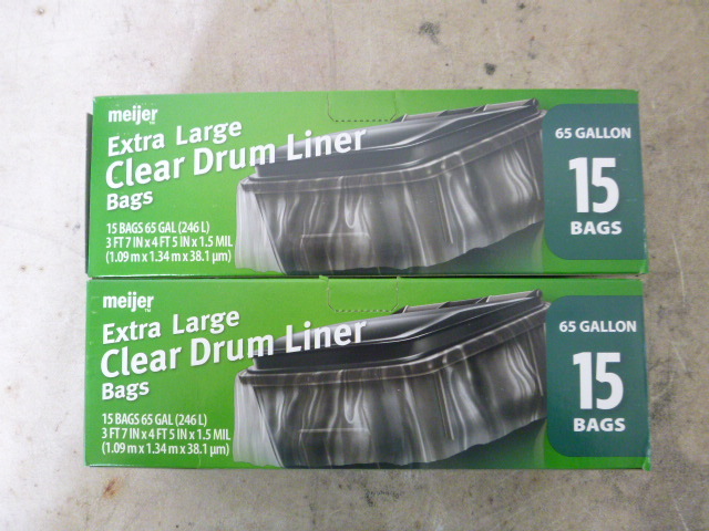 lot 74 image: 2 Boxes of Clear Drum Liners