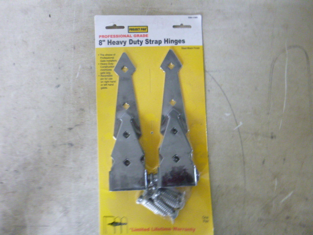 lot 79 image: Project Pro Professional Grade Heavy Duty Strap Hinges