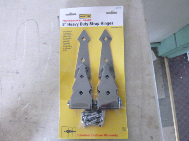 lot 80 image: Project Pro Professional Grade Heavy Duty Strap Hinges
