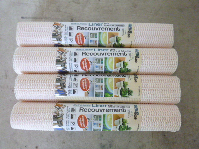 lot 96 image: 4 Rolls of Gripeze Shelf and Drawer Liners