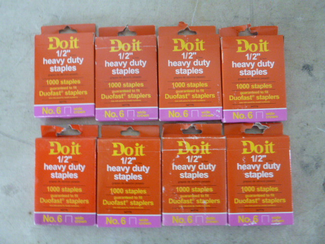 lot 107 image: 8 Boxes of Do It 12 Heavy Duty Staples