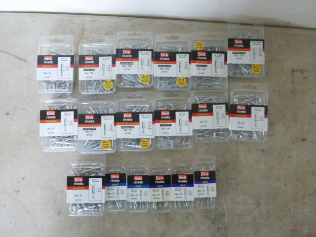 lot 108 image: 18 Boxes of Do It Best Rivets