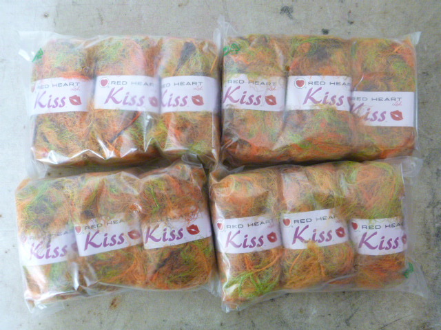 lot 135 image: 4 Packs of Red Head Kiss Yarn