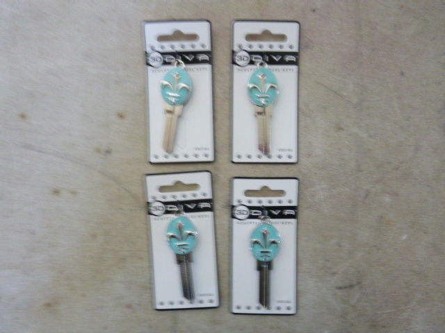 lot 149 image: 4 3D Diva House Key Blanks