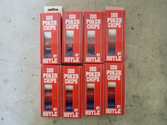 lot 163 image: 8 Packs of Hoyle Poker Chips